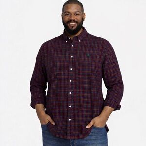 Ralph Lauren Tartan Plaid Flannel Shirt Men’s Size XL